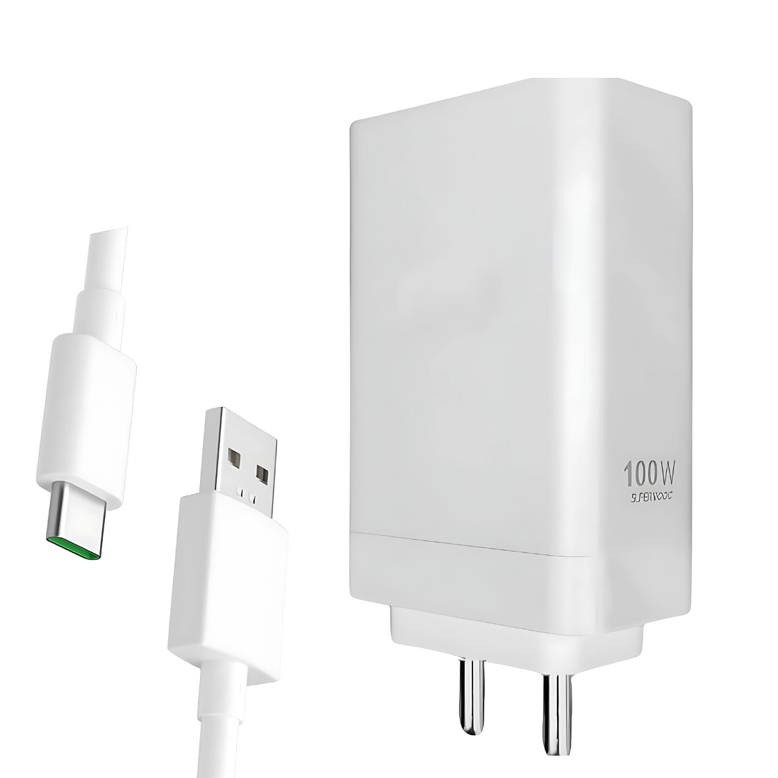 BharatVoltt 100W PD Adapter with Data Cable